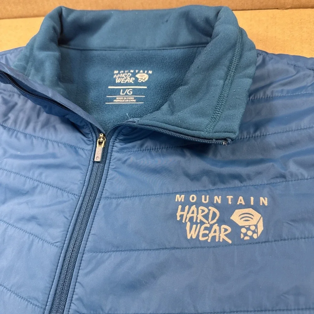 The North Face Shirt Mens‎ Large Blue 1/4 Zip Mock Neck Pullover Activewear Top